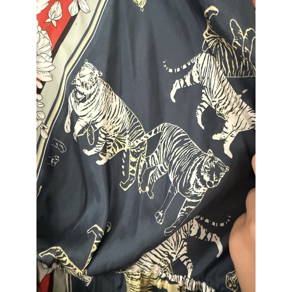 JOHNNY‎ WAS Ada Slip Dress Silk Tiger Flowy XL $799 - Picture 11 of 16